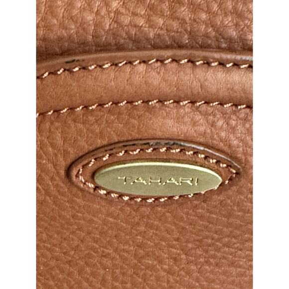 Tahari Bucket Handbag Women’s Tahari Leather Crossbody Bucket Shoulder Handbag - Picture 2 of 16